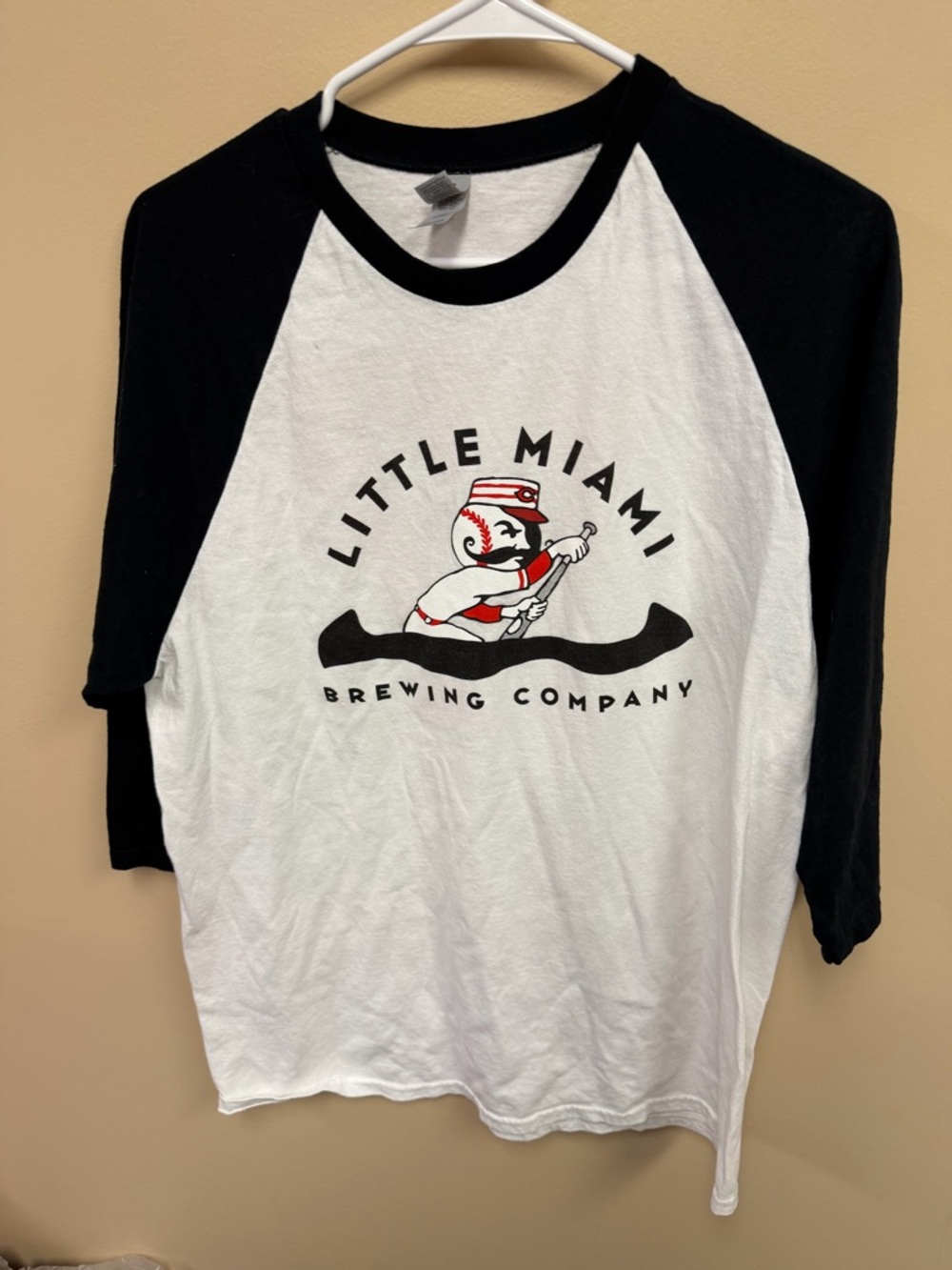 Baseball Shirt Collab with Little Miami Brewing and the Cincy Reds size L